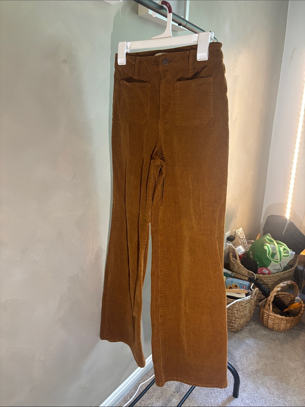 Forever 21 Brown Corduroy Wide-Leg Pants